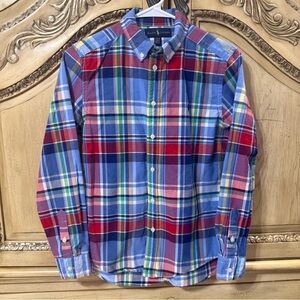 Ralph Lauren Plaid Button-Down Shirt Large 14/16